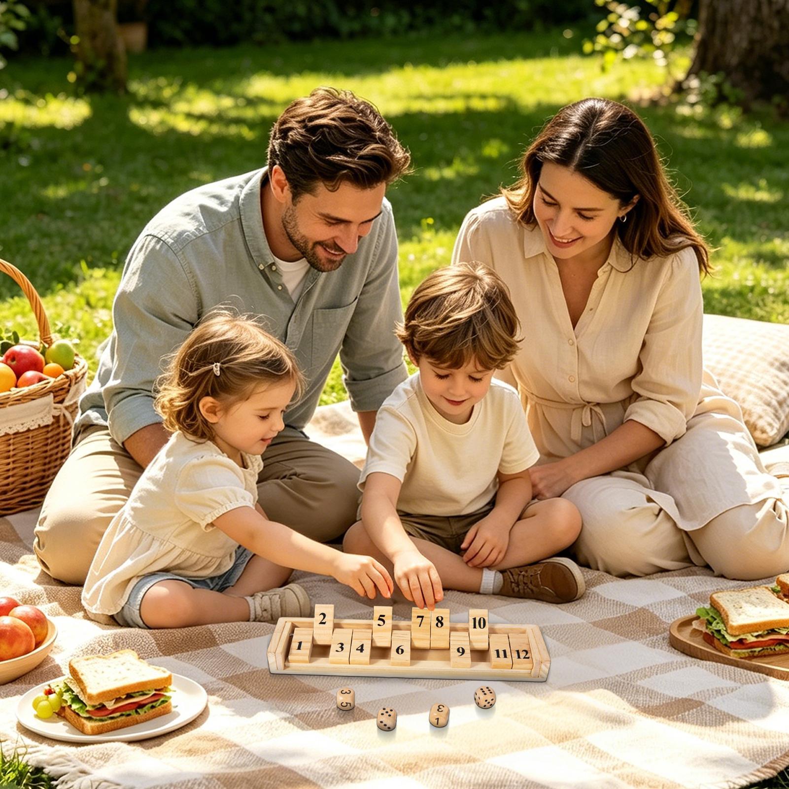 Shut The Box Game Wooden Numbe - Party Games Usa 评论和价格