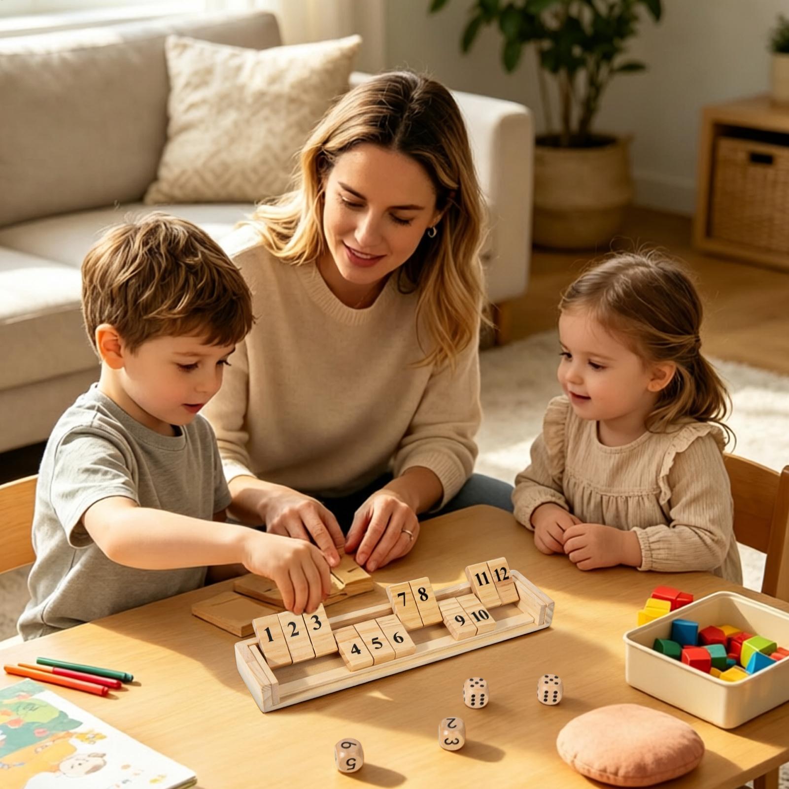 Shut The Box Game Wooden Numbe - Party Games Usa 评论和价格