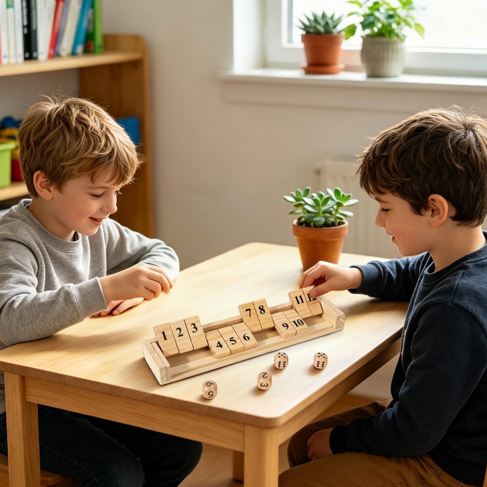 Shut The Box Game Wooden Numbe - Party Games Usa 评论和价格