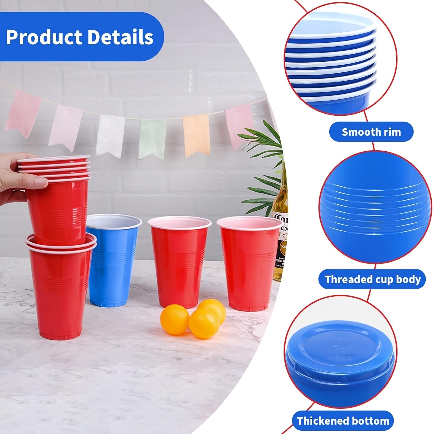 Beer Pong Game Set & Party Cup - Party Games Jenga 评论和价格