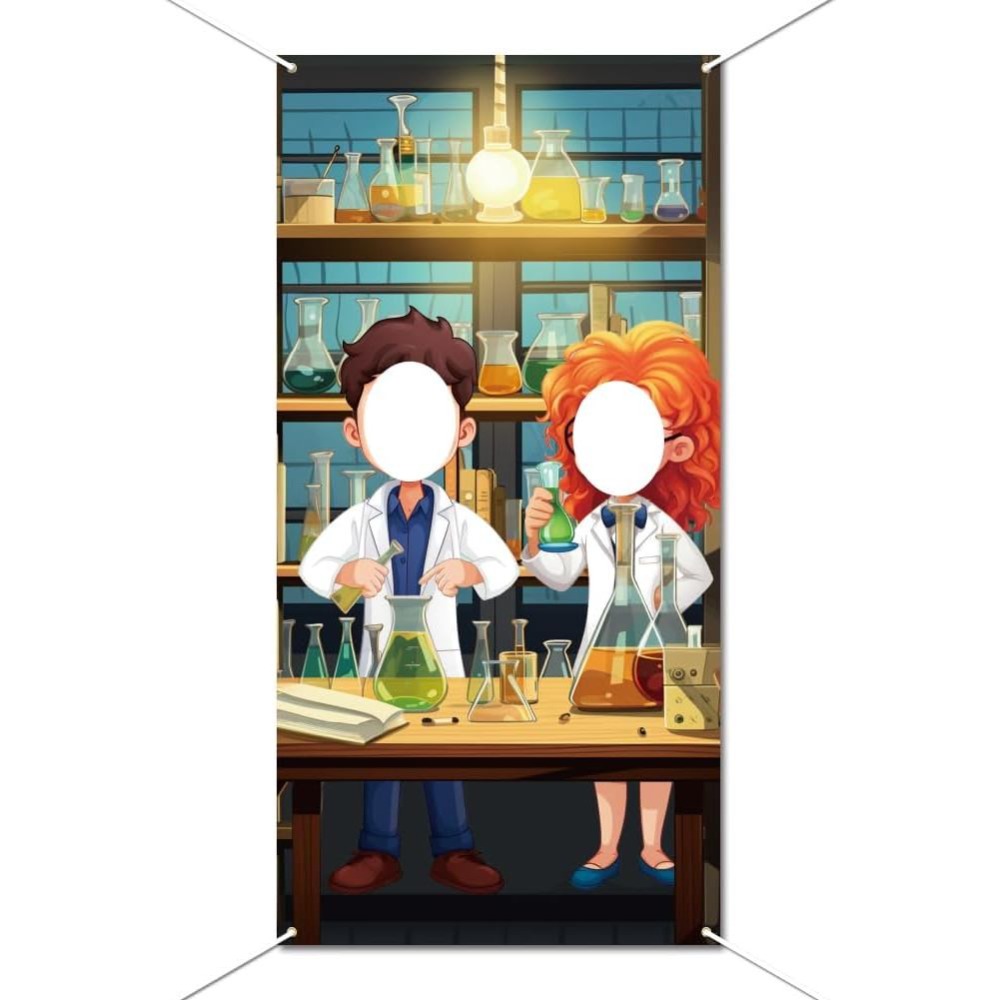 Science Party Backdrop Mad Sci - Party Games Lab 评论和价格