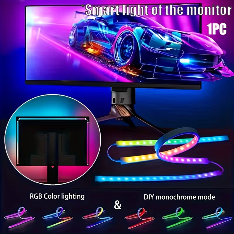 RGB Gaming Lights Strip Monito - Party Games Pc 评论和价格