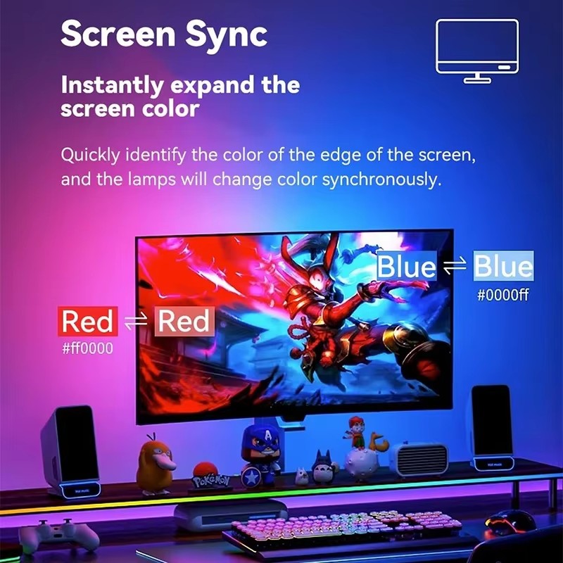 RGB Gaming Lights Strip Monito - Party Games Pc 评论和价格