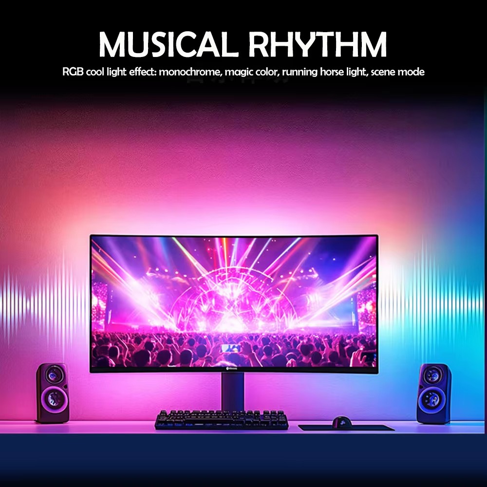 RGB Gaming Lights Strip Monito - Party Games Pc 评论和价格